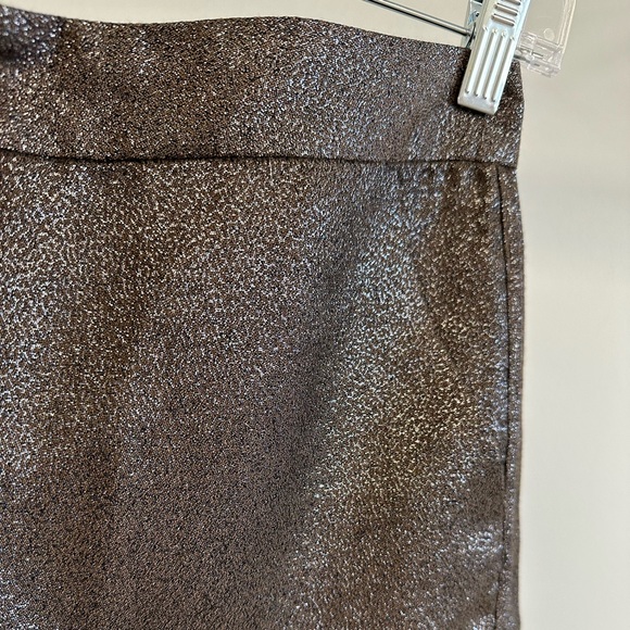 French Connection Brown Shimmer Shorts - Picture 4 of 4